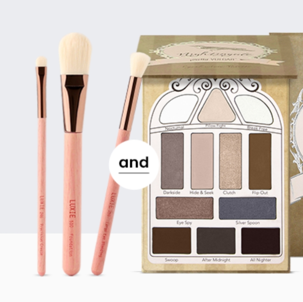 SALE🇺🇸Luxie 3 pc Brush Set + Pretty Vulgar set